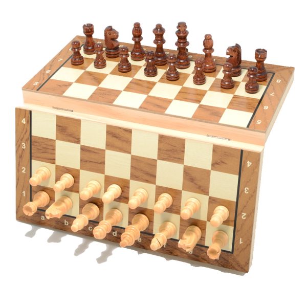 2-in-1 wooden magnetic foldable chessboard - Image 2