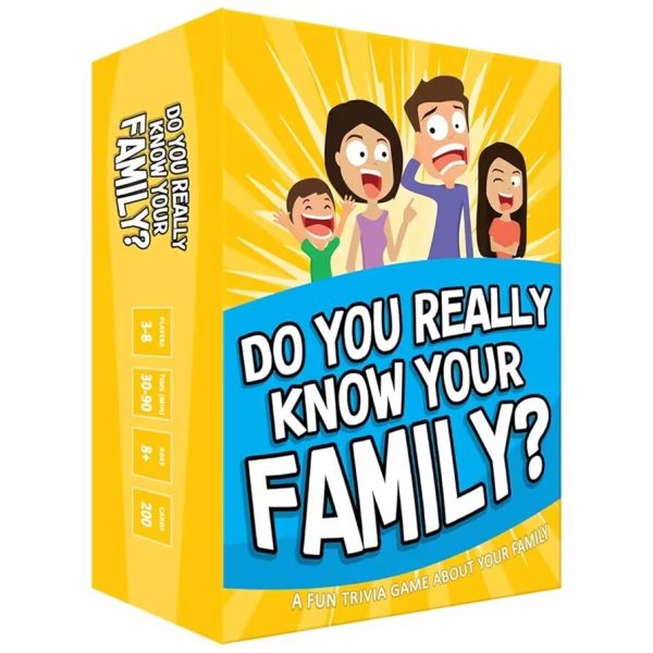 (Clearance at $9.9, limited to today)Do you really know your family? A fun family game full of dialogue beginnings and challenges - perfect for children, teenagers, and adults